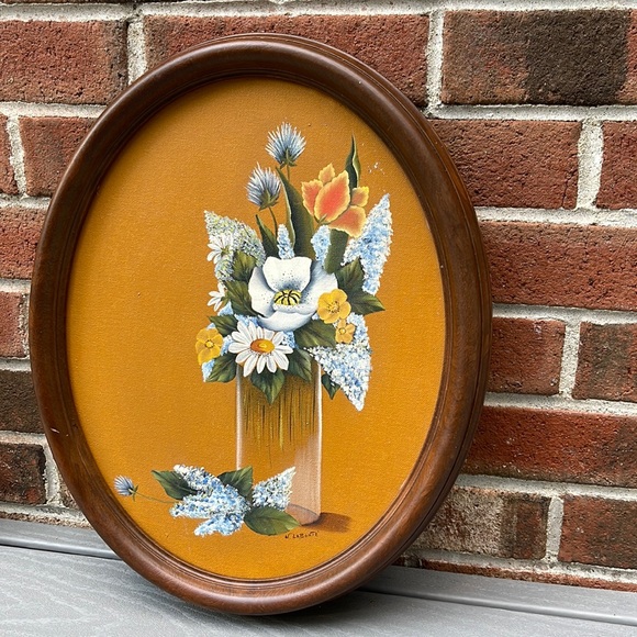 Vintage Floral Painting - Picture 2 of 6